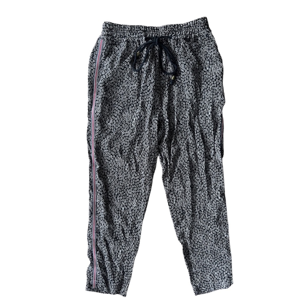 Anthropologie Ett Twa Casual Floral Drawstring Pants Ankle Crop Joggers Size XS